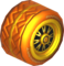 The StdWii_Gold tires from Mario Kart Tour