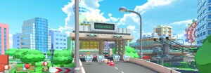 View of Tokyo Blur 3 in Mario Kart Tour