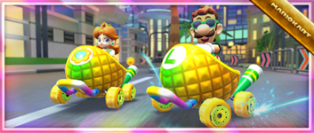 The Pineapple 1 Pack from the 2023 Winter Tour in Mario Kart Tour