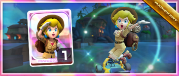 Peach (Explorer) from the Spotlight Shop in the 2023 Exploration Tour in Mario Kart Tour