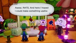 Billdit loses his confidence in the Craft Some Amped Gloves side quest in Mario & Luigi: Brothership