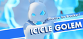 Splash screen featuring Icicle Golem