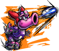 Artwork of Birdo in Mario Strikers: Battle League