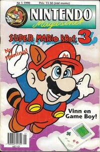 Cover of issue 1/1990 of the Nintendo-Magasinet