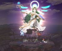 Palutena as she appears during Pit's Final Smash in Super Smash Bros. Brawl