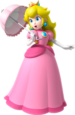 Artwork of Princess Peach with her Parasol