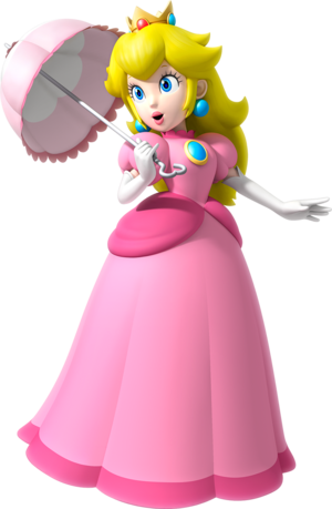 Princess Peach with her Parasol.