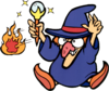 Artwork of the Witch, from Super Mario Land 2: 6 Golden Coins.