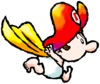 Baby Mario (Superstar Mario) spirit from Super Smash Bros. Ultimate.