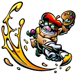 Artwork of Arty Wario from Wario: Master of Disguise