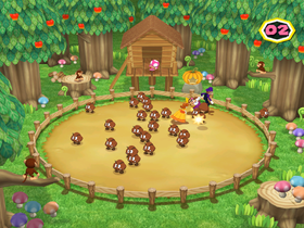 Wario in Word Herd from Mario Party 6