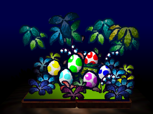 Six Yoshi's eggs