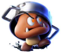 Artwork of an Armored Goomba from Mario + Rabbids Sparks of Hope