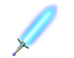 Artwork of a Beam Sword from Super Smash Bros. Brawl.