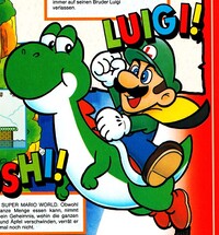 Club Nintendo Cape Luigi riding Yoshi.jpg