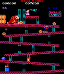 A screenshot of 25m from the arcade version of Donkey Kong.