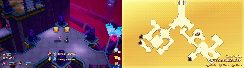 Blocks 19-20 in Fortress Zokket from Mario & Luigi: Brothership