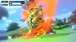 Bowser's Special Shot in Mario Golf: Super Rush