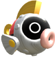 Rendered model of a Mecha Cheep in Mario Kart 8.
