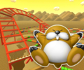 The course icon of the T variant with Monty Mole