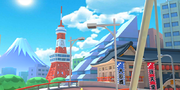 Tokyo Tower in Mario Kart Tour