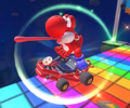 Thumbnail of the Dry Bones Cup challenge from the Super Mario Kart Tour; a Do Jump Boosts challenge set on RMX Rainbow Road 1 (reused as the Fire Bro Cup's bonus challenge in the 2021 Trick Tour)