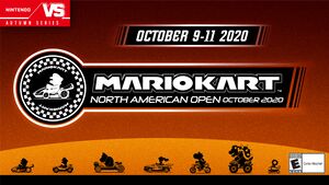 Banner for the Mario Kart North American Open October 2020