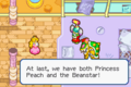 Bowletta and Fawful believe that they have finally captured Princess Peach, but they find out shortly afterwards that it is actually Luigi in a wig and a dress.