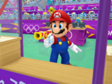 Mario in the Shooting event