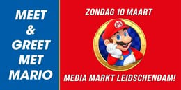 Artwork for the Meet & Greet met Mario event on Mario Day 2024