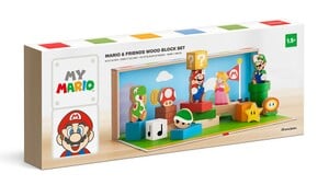 English packaging for the My Mario Mario & Friends Wood Block Set