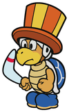The Circus Bro sprite from Paper Mario: Color Splash.
