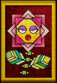 The portrait of King Croacus IV from Super Paper Mario