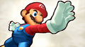 Mario with the characteristic black outline for the Nintendo 3DS version