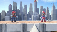 Mario's side special move in Super Smash Bros. Ultimate.