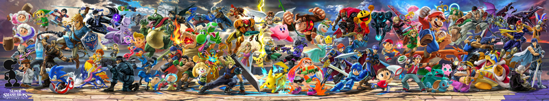 File:Super Smash Bros Ultimate panoramic art (4th version).png