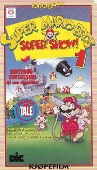 Cover for the Super Mario Bros. Super Show! 1 Norwegian VHS.