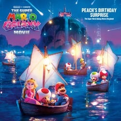 The front cover of The Super Mario Galaxy Movie: Peach's Birthday Surprise