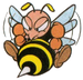 Artwork of a Beebee, from Super Mario Land 2: 6 Golden Coins.