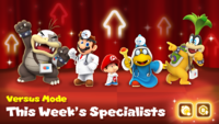Sixth week's specialists