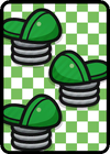 A Hopslipper ×3 Card in Paper Mario: Color Splash.