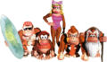 The Kong Family in Donkey Kong Country.