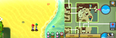 Location of the ninth beanhole in Beanbean Fields.