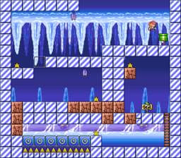 Level 4-1 map in the game Mario & Wario.