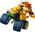 Bowser driving his Monster Standard Kart