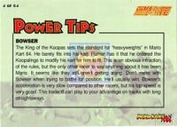 One of the Mario Kart 64 Collectible Trading Cards.