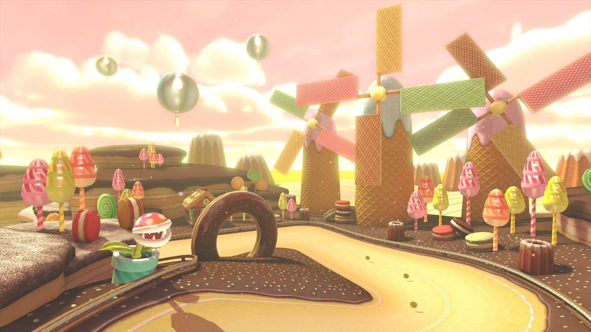 Sweet Sweet Canyon is the third race course of the Mushroom Cup in Mario Ka...