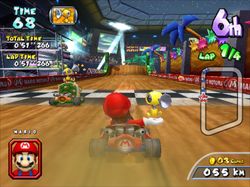 Two pump items in Mario Kart Arcade GP 2
