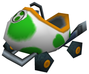 The model of the Egg 1 from Mario Kart DS