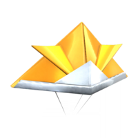 Gold Origami Glider from Mario Kart Tour